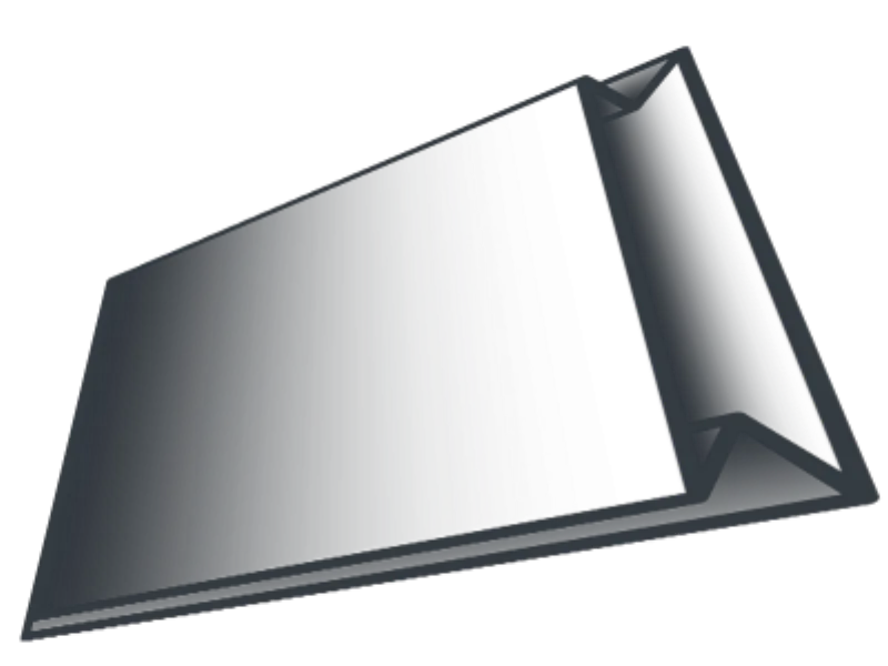 Seitenfaltenbeutel transparent